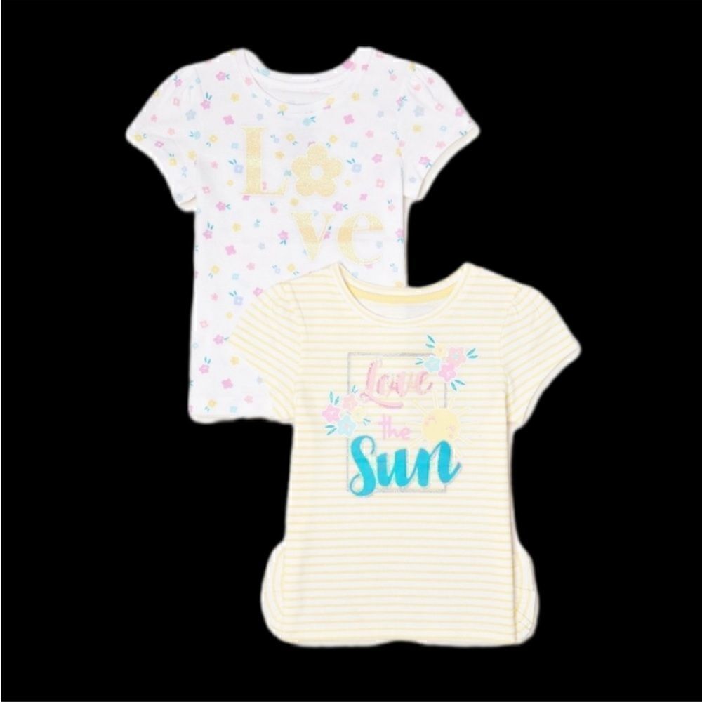 Girls Elevated T-shirts, 2-pack